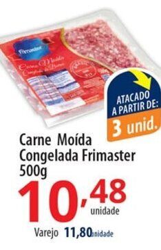 Akki Atacadista Carne Moida Congelada Frimaster 500g oferta