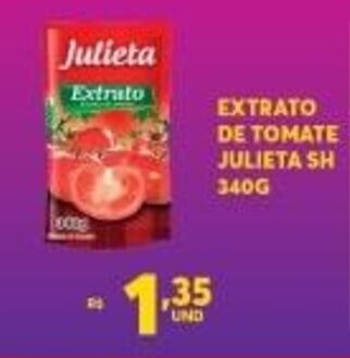 Atacadão Centro Sul Extrato de Tomate Julieta Sh 340g oferta