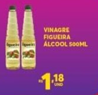 Atacadão Centro Sul Vinagre Figueira Alcool 500ml oferta