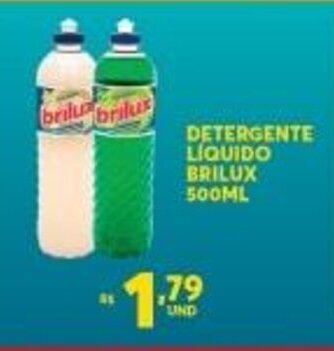 Atacadão Centro Sul Detergente Liquido Brilux 500ml oferta