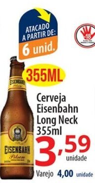 Cerveja Eisenbahn Long Neck 355ml