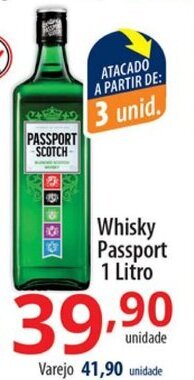 Akki Atacadista Whisky Passport 1L oferta