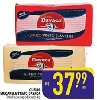 Mercantil Rodrigues Queijo Mucarela/ Prato Davaca 1kg oferta