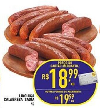 Mercantil Rodrigues Linguica Calabresa Sadia 1kg oferta