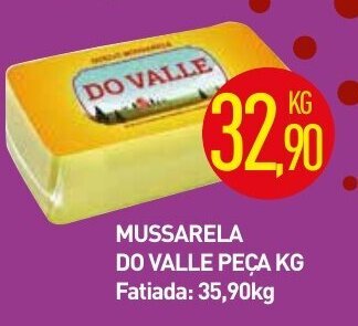 Calvo Atacadista Mussarela Do valle peca 1kg oferta