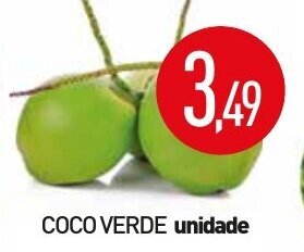 Calvo Atacadista Coco verde unidade oferta