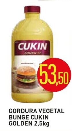 Gordura Vegetal Bunge Cukin Golden 2.5kg