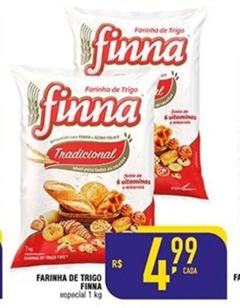Mercantil Rodrigues Farinha de Trigo Finna 1kg oferta