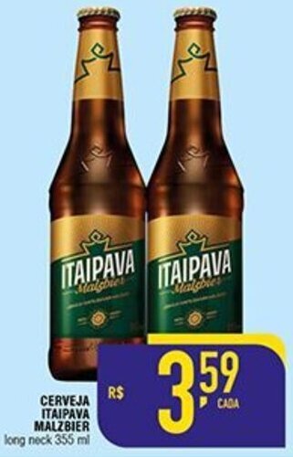 Mercantil Rodrigues Cerveja Itaipava Malzbier 355ml Long Neck oferta
