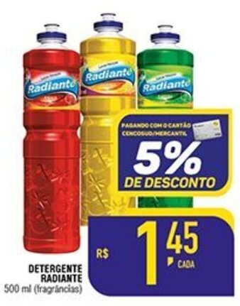 Mercantil Rodrigues Detergente Radiante 500ml oferta