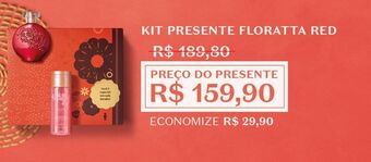 O Boticário Kit presente floratta red oferta