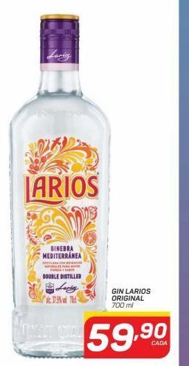 GBarbosa Gin larios original 700ml oferta