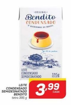 GBarbosa Leite condensado semidesnatado bendito 395g oferta