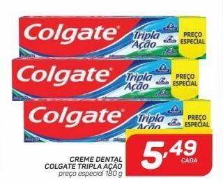 GBarbosa Creme dental colgate tripla ação oferta