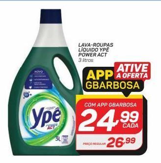 GBarbosa Lava-roupas líquido ypê power act 3 litros oferta