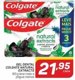 GBarbosa Gel dental colgate natural extracts oferta