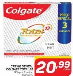 GBarbosa Creme dental colgate total 12 oferta