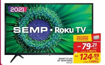 GBarbosa Smart tv led 32” semp roku oferta