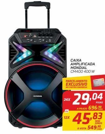 GBarbosa Caixa amplificada mondial oferta