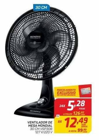 GBarbosa Ventilador de mesa mondial oferta