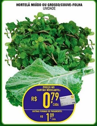 Mercantil Rodrigues Hortelâ miúdo ou grosso / couve folha oferta