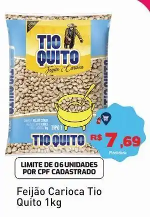 Tonin Superatacado Feijão carioca tio quito x 1 kg oferta