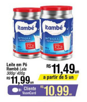 Fort Atacadista Leite em po Itambe 300g/400g oferta