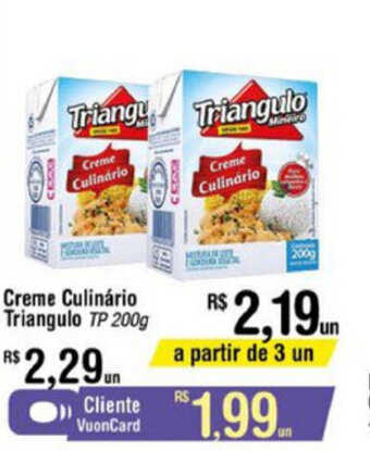 Fort Atacadista Creme Culinario Triangulo 200g oferta