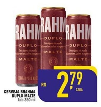 Mercantil Rodrigues Cerveja Brahma Duplo Malte 350ml oferta