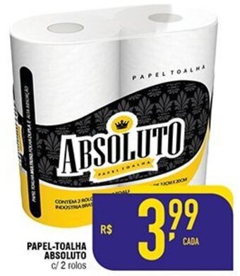 Mercantil Rodrigues Papel toalha Absoluto c/2 rolos oferta