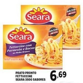Bom Dia Prato Pronto Fettuccine Seara 350g sabores oferta