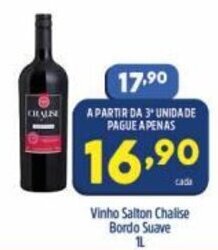 Arena Atacado Vinho Salton Chalise Bordon Suave 1L oferta