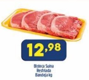 Arena Atacado Bisteca Suina Resfriada Bandeja 1kg oferta