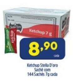 Arena Atacado Ketchup Stella D'Oro sache com 144 sache 7g cada oferta