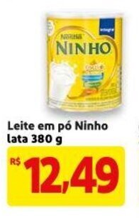 Mercado Extra Leite em po Ninho lata 380g oferta