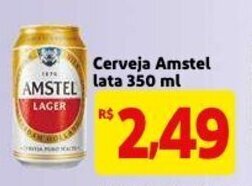 Mercado Extra Cerveja Amstel lata 350ml oferta