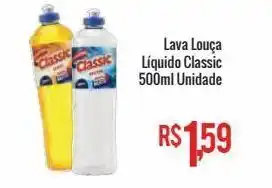 Mart Minas Lava louça líquido classic 500ml unidade oferta
