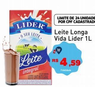 Tonin Superatacado Leite longa vida lider 1l oferta