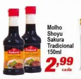 Molho Shoyu Sakura Tradicional 150ml