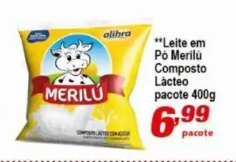 Ricoy Supermercados Leite em po Merilu composto Lacteo pacote 400g oferta