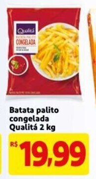 Batata palito congelada Qualita 2kg