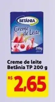Mercado Extra Creme de leite Betania Tp 200g oferta