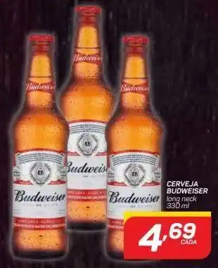 GBarbosa Cerveja budweiser long neck 330ml oferta