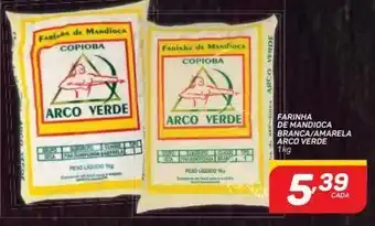 GBarbosa Farinha de mandioca branca/amarela arco verde kg oferta