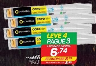 Copo descartável copobras 200ml