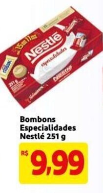Mercado Extra Bombons Especialidades Nestle 251g oferta