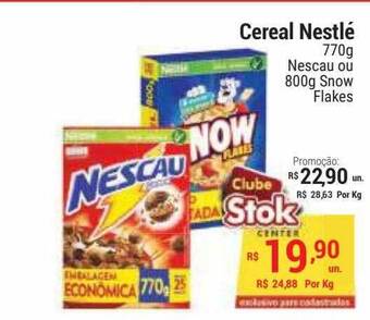 Stok Center Cereal Nestlé oferta