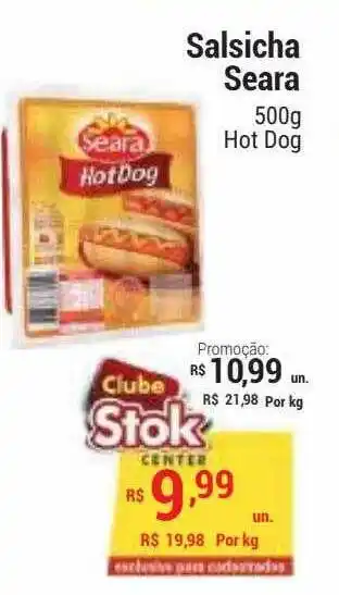 Stok Center Salsicha Seara oferta