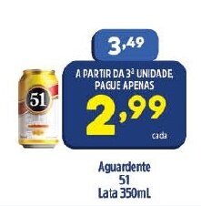 Arena Atacado Aguardente 51 Lata 350ml oferta