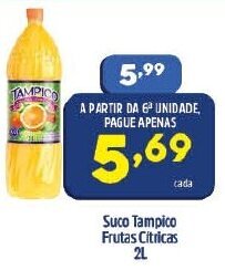 Arena Atacado Suco Tampico Frutas Citricas 2L oferta